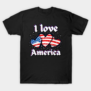 I Love America Proud American T-Shirt